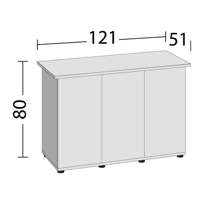 Juwel Cabinet SBX Rio350 Supporto In Legno Per Acquario Rio350 121x51x80cm