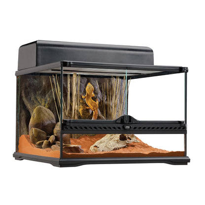 Exoterra Terrario in Vetro per Rettili Tartarughe 45x45x30