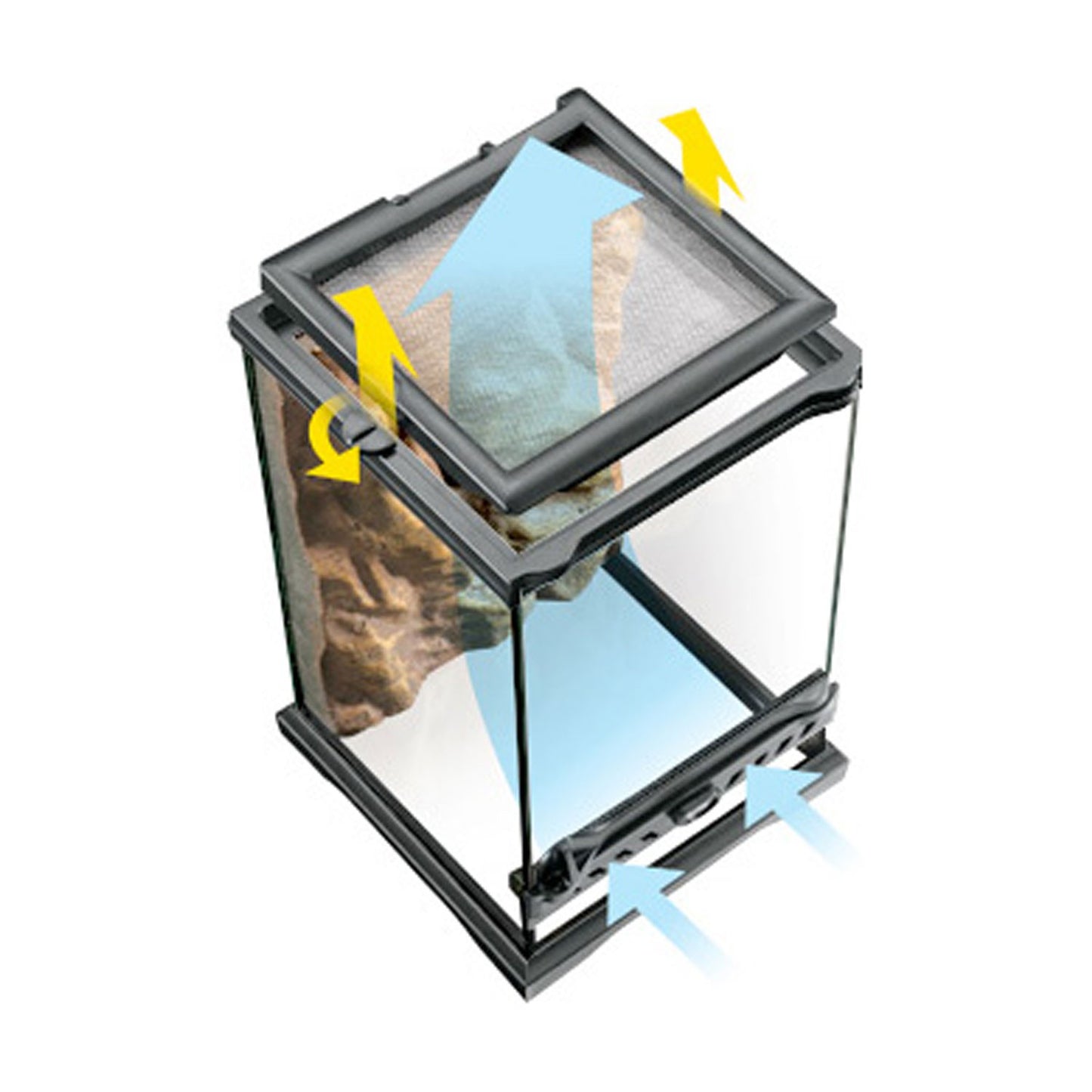 Exoterra Terrario in Vetro Nano per Rettili Tartarughe