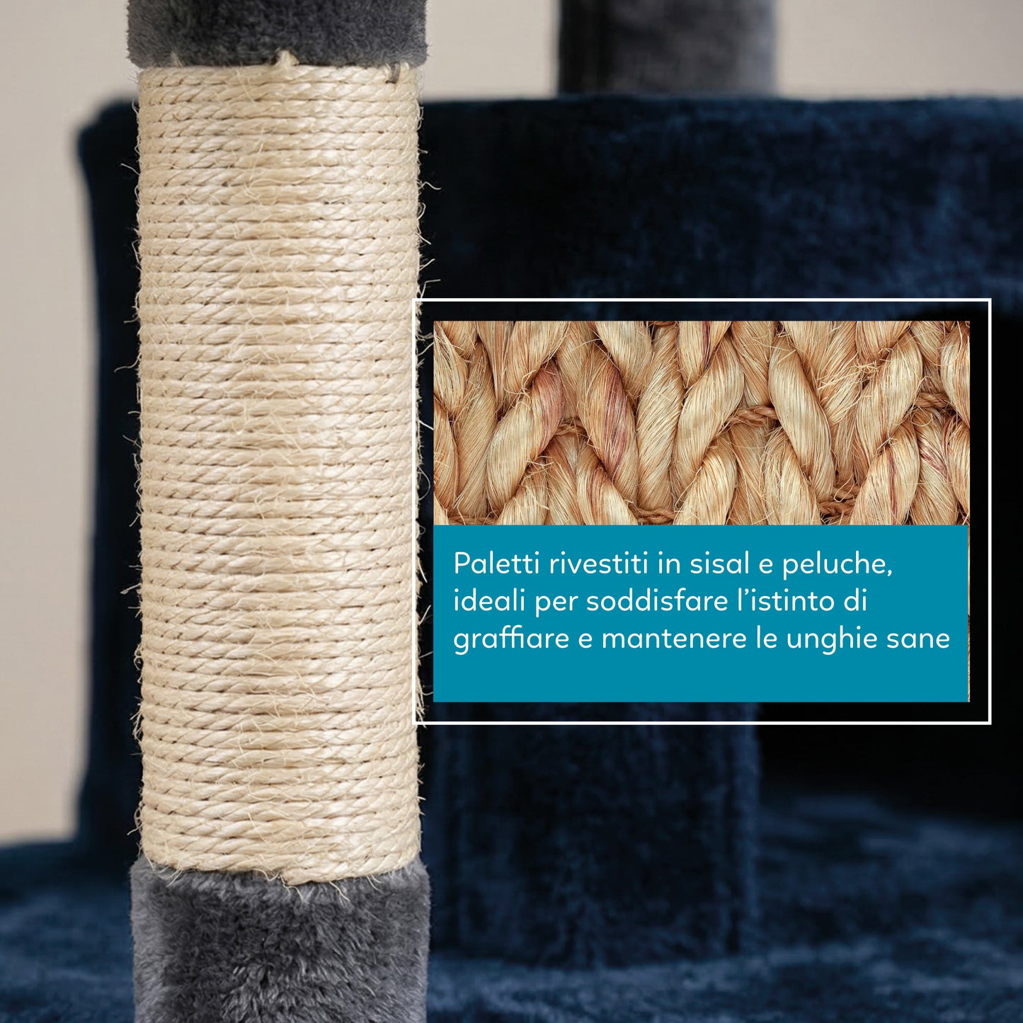 AqpetFriends Manhattan Tiragraffi In Sisal 170 Cm