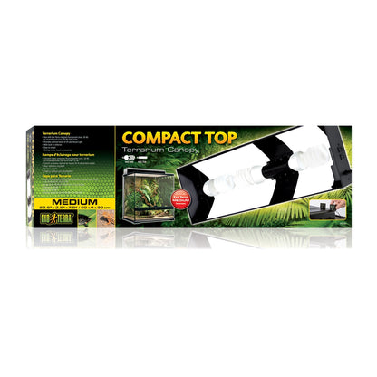Exoterra Compact Fluorescent Terrarium Canopy Plafoniera Compatta per Terrario