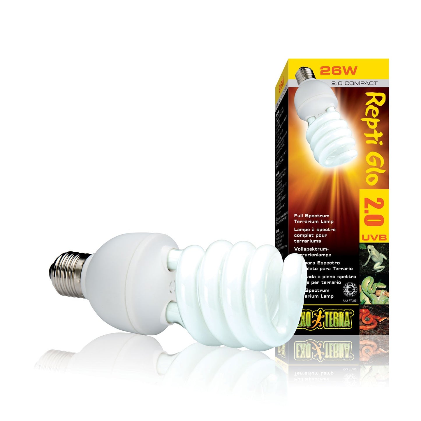 Exoterra Repti Glo 2.0 Compact Lampada per Terrari a Spettro Completo