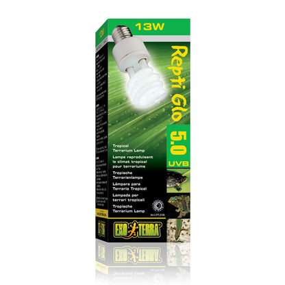 Exoterra Repti Glo 5.0 Compact Lampada per Terrari Tropicale