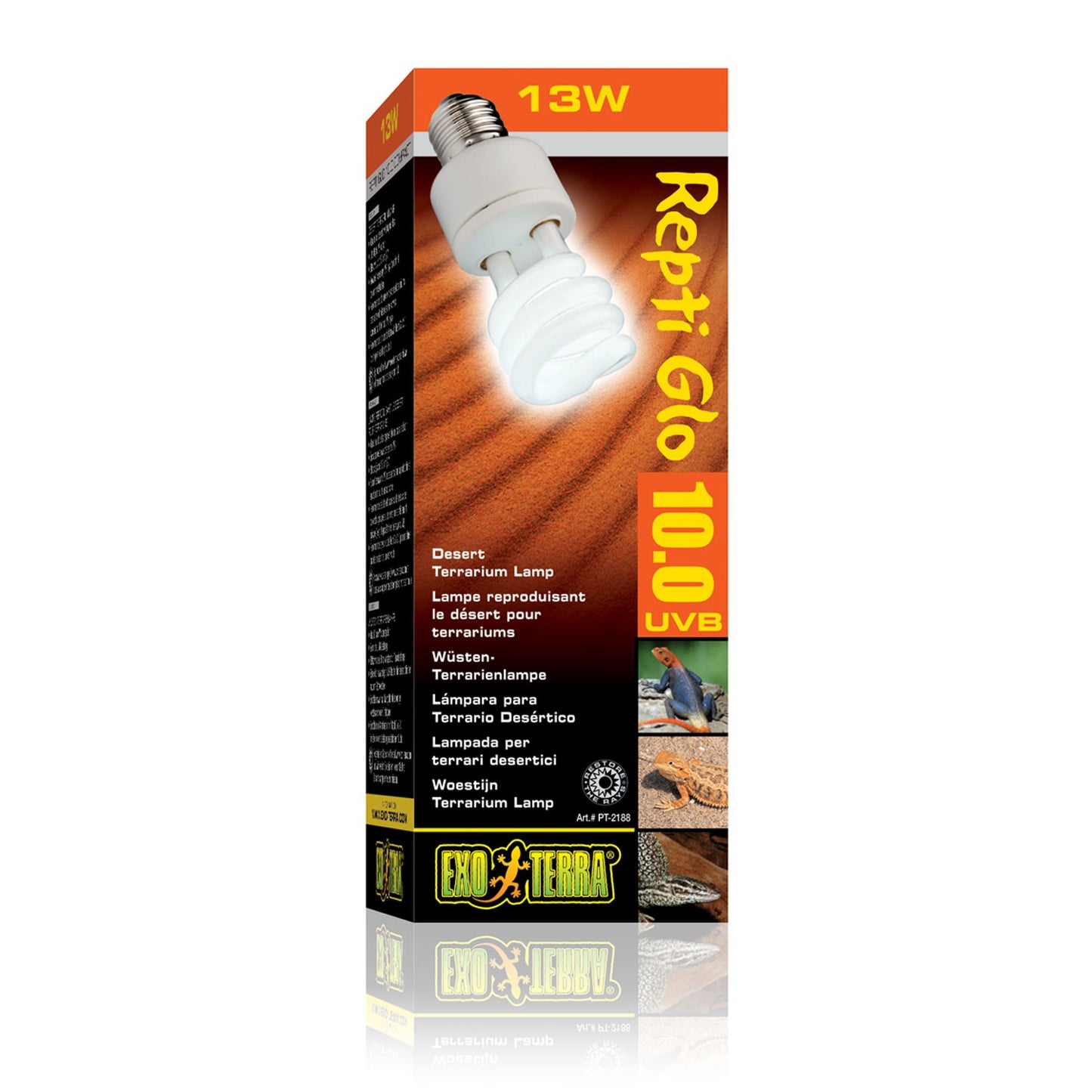 Exoterra Repti Glo 10.0 Compact Lampada per Terrari Desertico