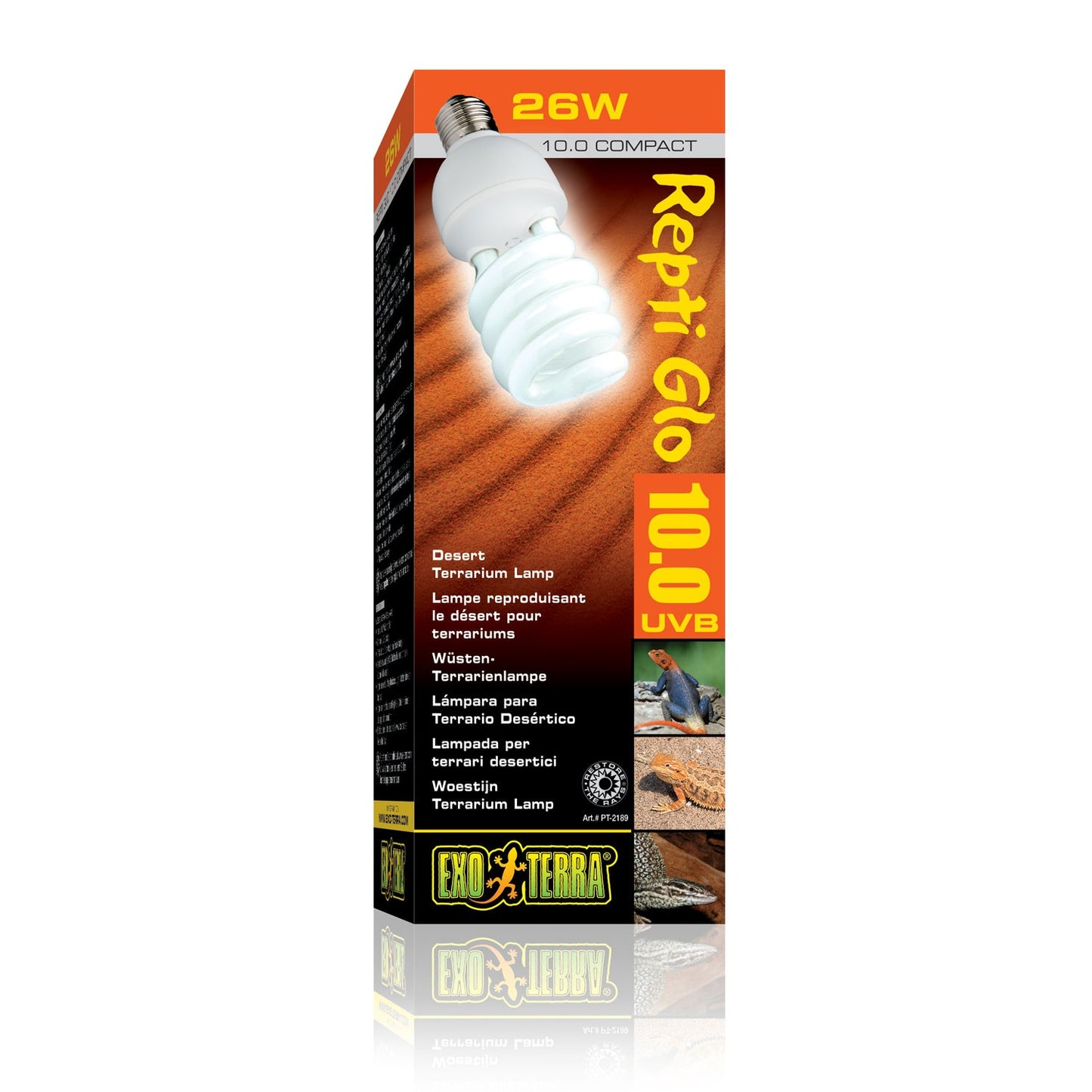 Exoterra Repti Glo 10.0 Compact Lampada per Terrari Desertico