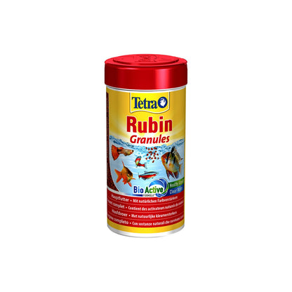 Tetra Min Rubin Granulato per esaltare i colori dei pesci tropicali 250 ml