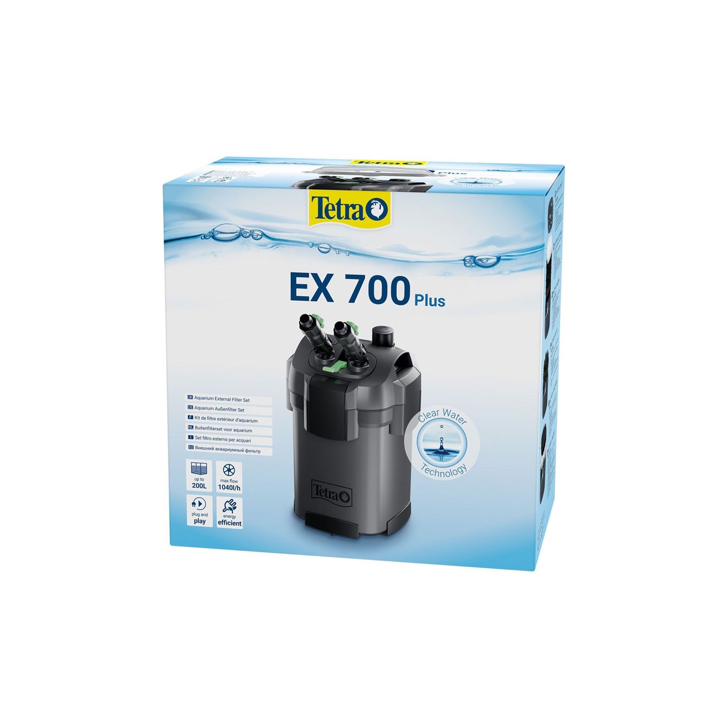 Tetra Filtro Esterno EX Plus completo di Materiale filtrante per Acquari da 50 a 600 Litri