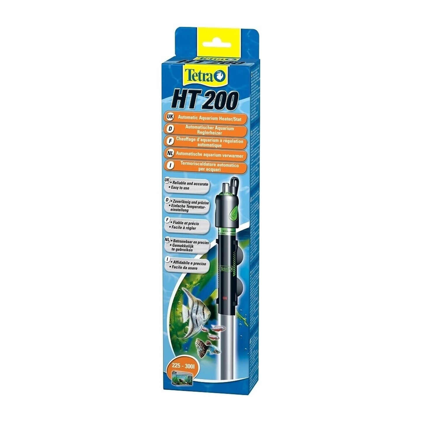 Tetra HT Termoriscaldatore regolabile compatto e ultra resistente per acquari da 10 a 450 Litri
