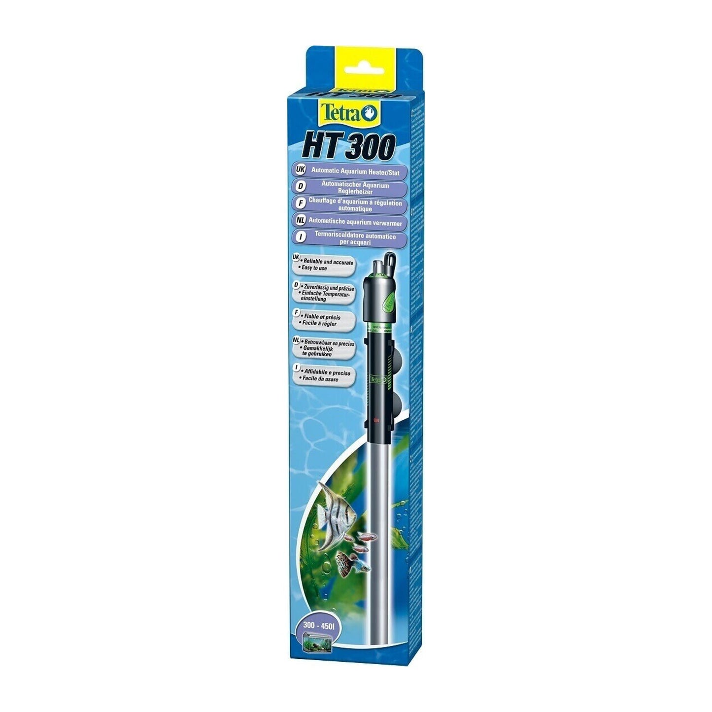 Tetra HT Termoriscaldatore regolabile compatto e ultra resistente per acquari da 10 a 450 Litri