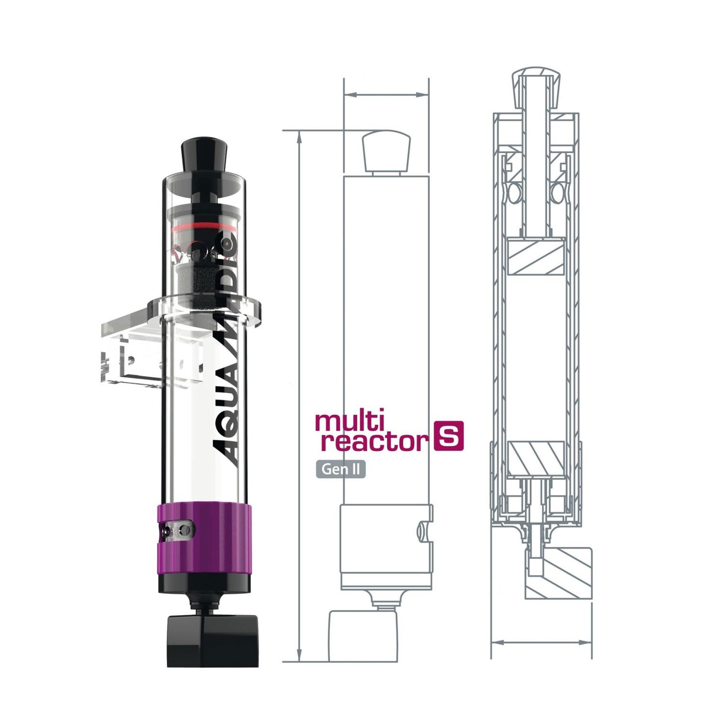 AquaMedic Multi Reactor Gen II Sistema Di Filtraggio All-In-One In Acrilico Per Acquari