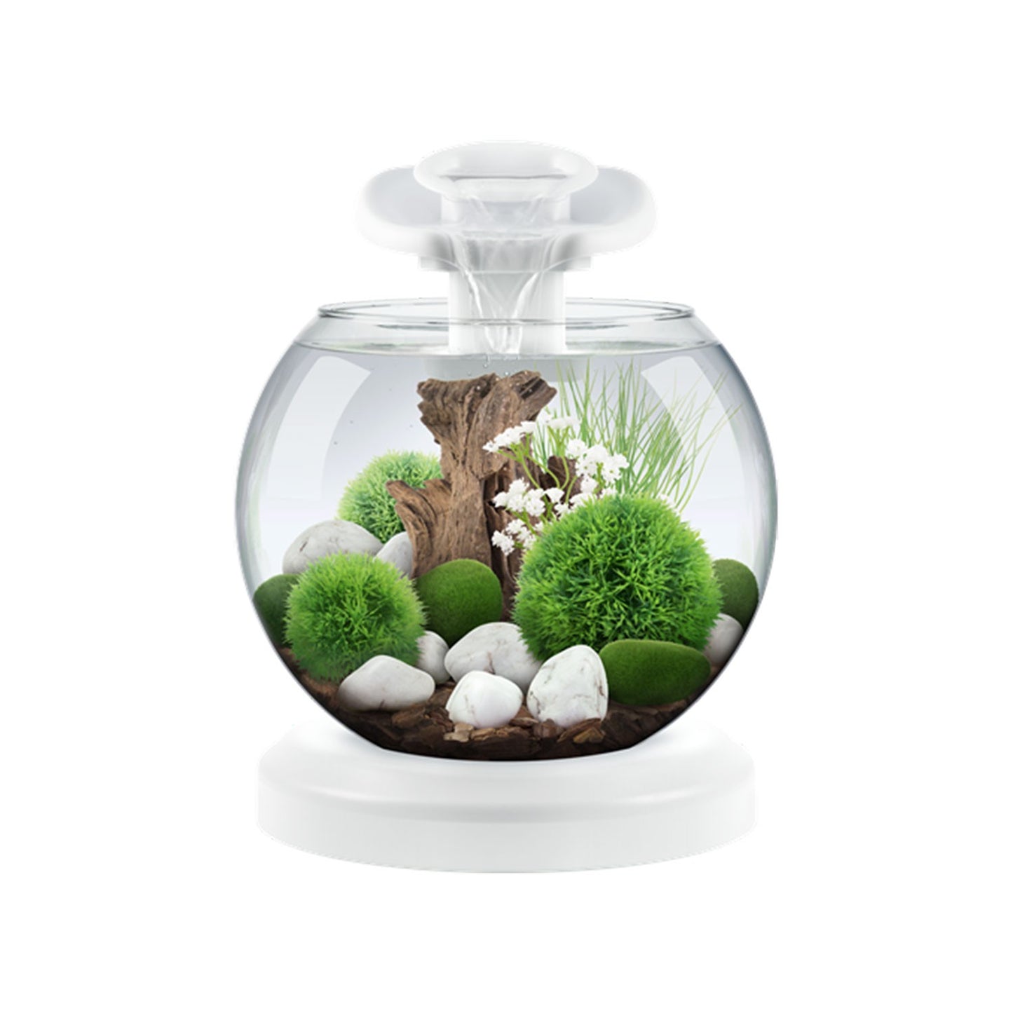 Tetra Duo WaterFall Globe piccolo acquario decorativo con effetto cascata rilassante completo 6.8 Litri