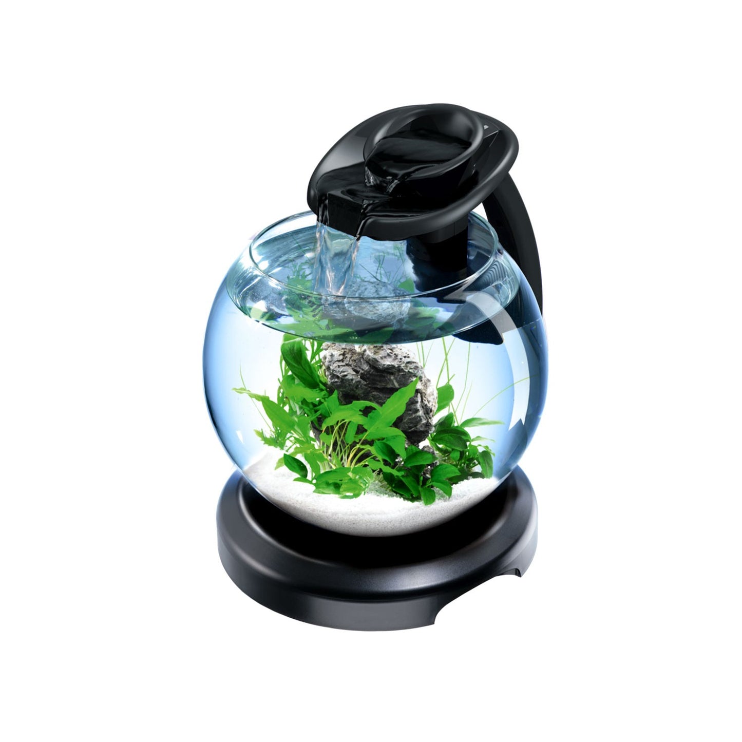 Tetra Duo WaterFall Globe piccolo acquario decorativo con effetto cascata rilassante completo 6.8 Litri