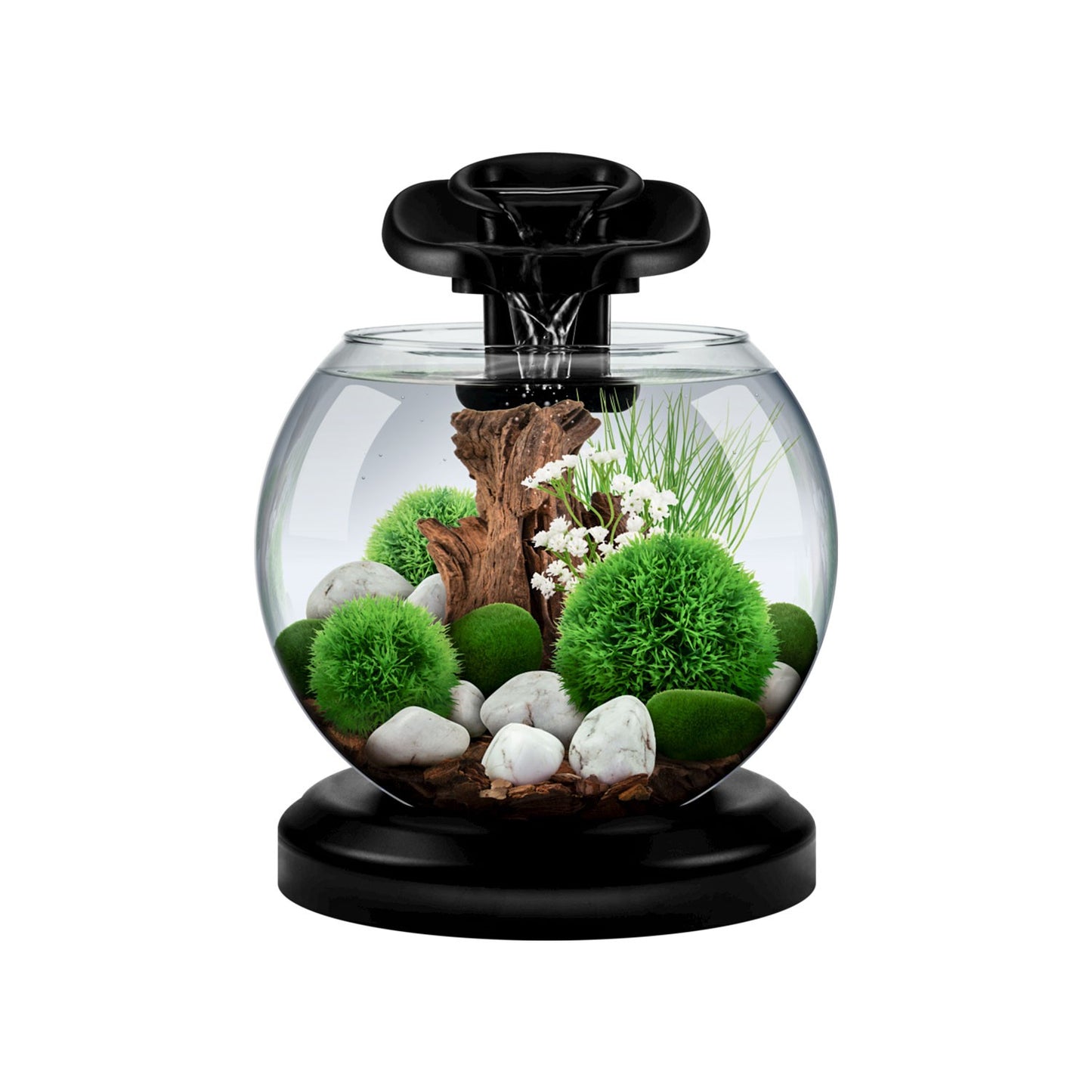 Tetra Duo WaterFall Globe piccolo acquario decorativo con effetto cascata rilassante completo 6.8 Litri