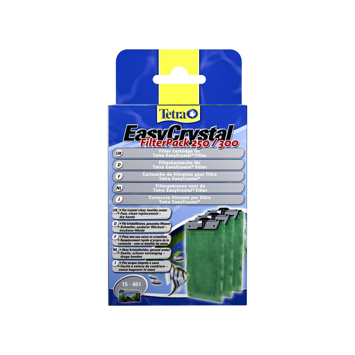 Tetra Ricambio cartuccia filtrante per Filtri EasyCrystal confezione da 3 pezzi