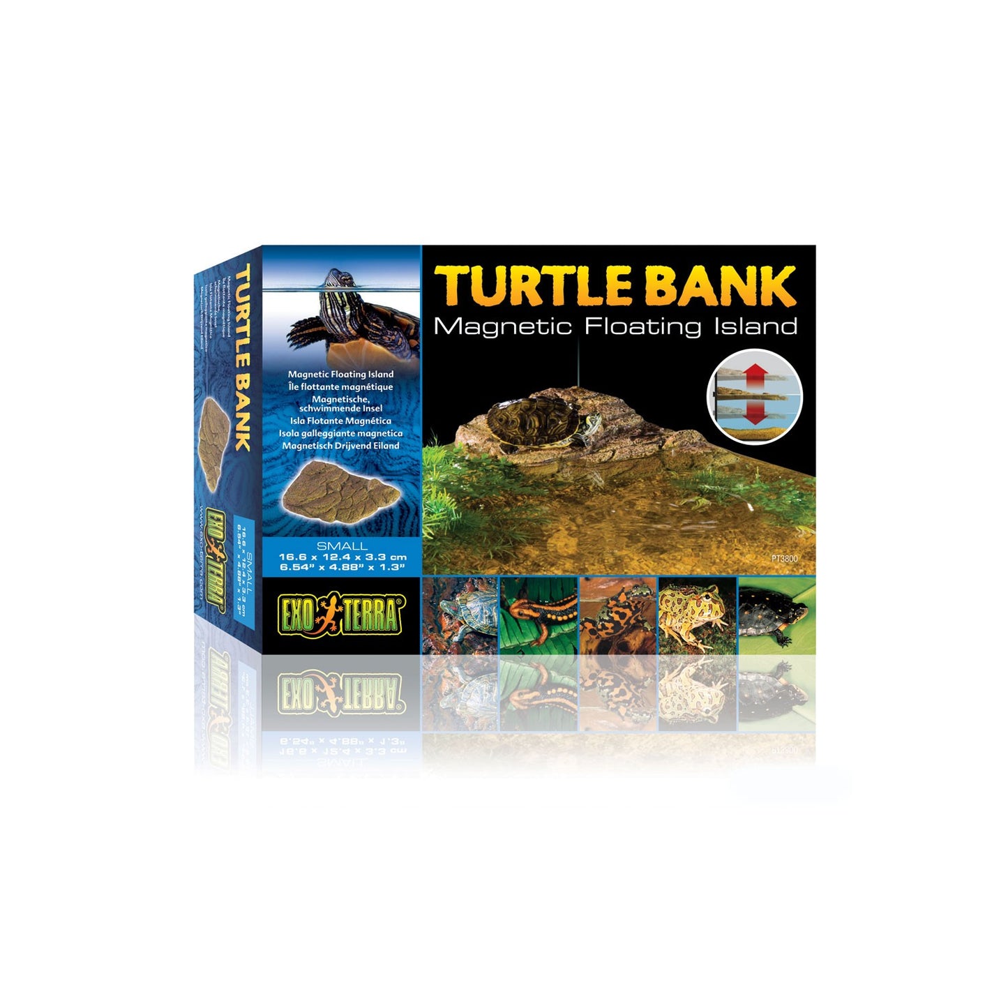 Exoterra Turtle Banks Isola Galleggiante Magnetica Decorativo per Tartarughe