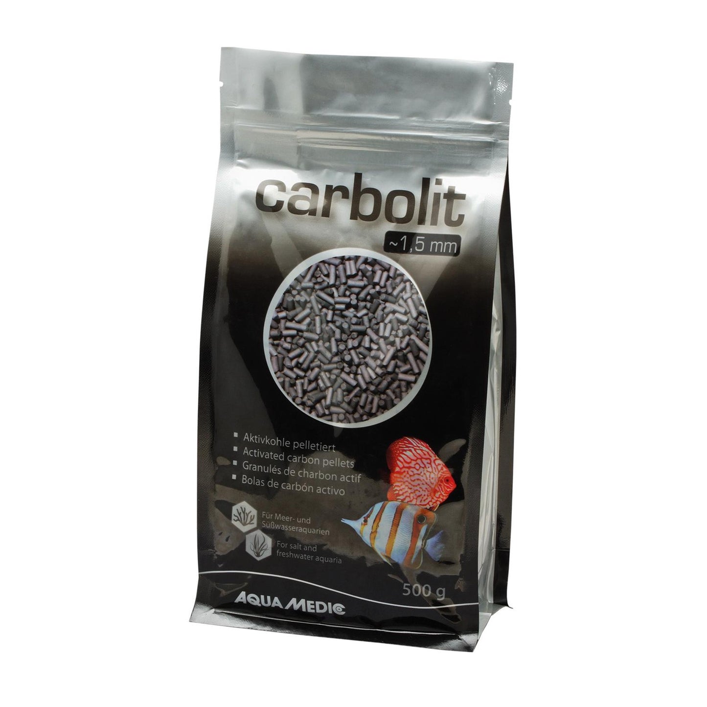 AquaMedic Carbolit Sferette di Carboni Attivo per Acquari 500Gr/650Ml - 1,5 mm