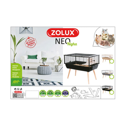 Zolux NEO Nighia Gabbia Per Criceti E Piccoli Roditori h36