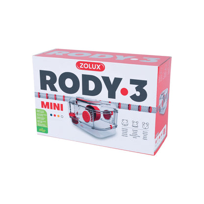Zolux Rody3 Mini Gabbia Trasparente Per Criceti E Piccoli Roditori 33x21x18cm