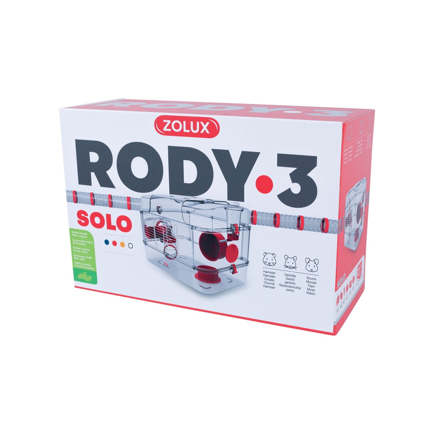 Zolux Rody3 Solo Gabbia Trasparente Per Criceti E Piccoli Roditori 41x27x28cm