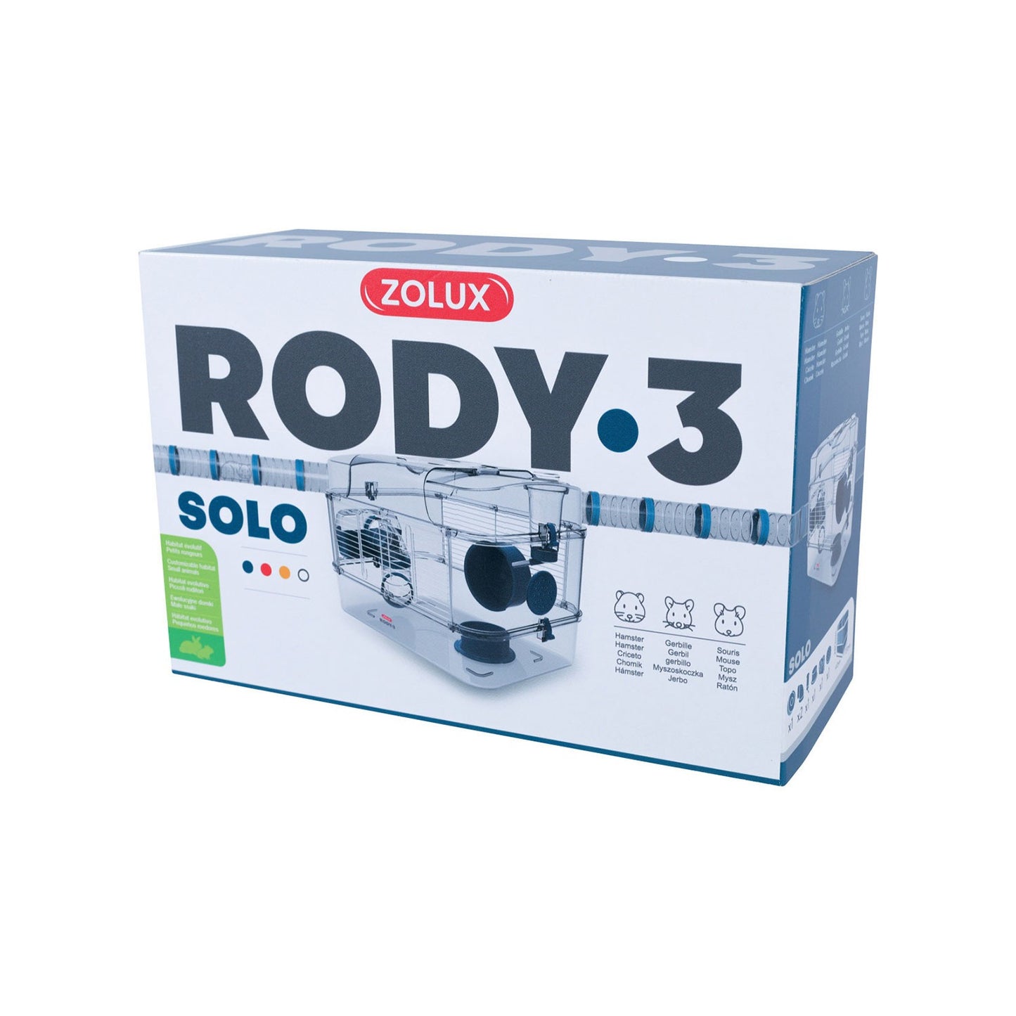 Zolux Rody3 Solo Gabbia Trasparente Per Criceti E Piccoli Roditori 41x27x28cm