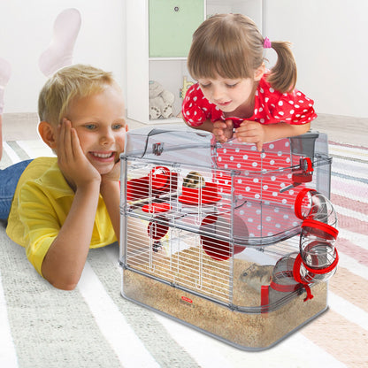 Zolux Rody3 Duo Gabbia Trasparente Per Criceti E Piccoli Roditori 41x27x40,5cm
