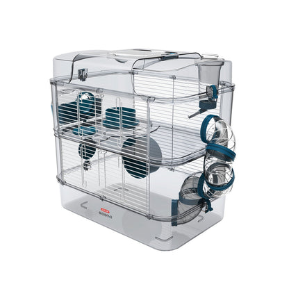 Zolux Rody3 Duo Gabbia Trasparente Per Criceti E Piccoli Roditori 41x27x40,5cm