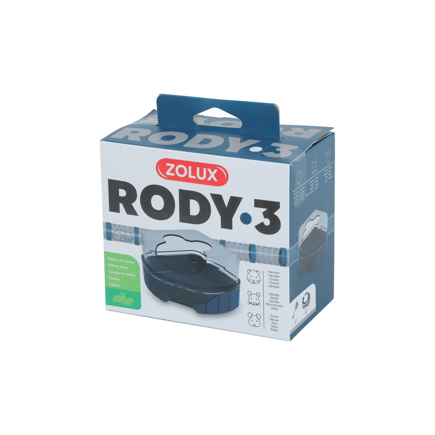 Zolux Rody3 Toilette Angolo Accessorio per Gabbie Criceti e Piccoli Roditori
