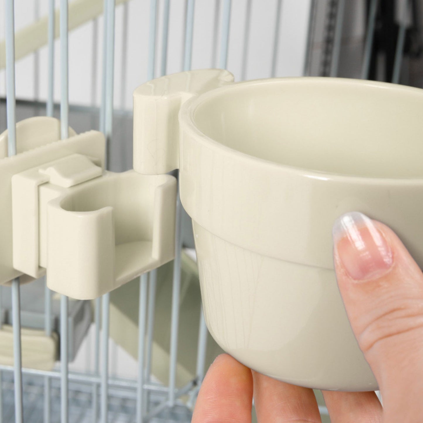 Zolux Mangiatoia Ciotola Neo in Plastica Cibo per Roditori Beige