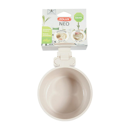 Zolux Mangiatoia Ciotola Neo in Plastica Cibo per Roditori Beige