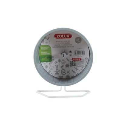Zolux Ruota in Plastica con Base Metallo Esercizio per Roditori 12cm