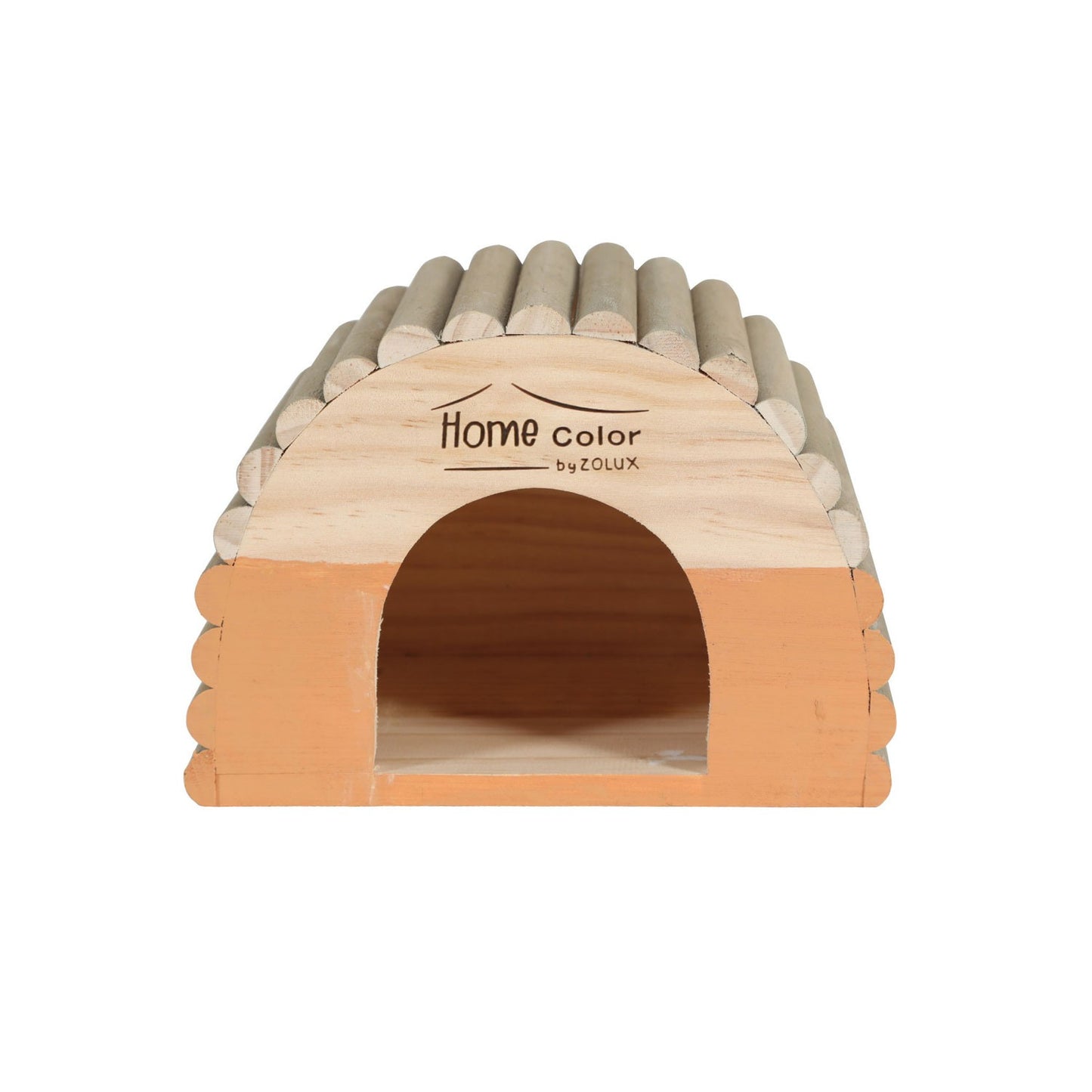Zolux Home Color Casetta in Legno Semicerchio Marrone Medium per Piccoli Roditori