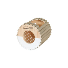 Zolux Home Color Casetta in Legno Cilindrica Bianca Medium per Piccoli Roditori