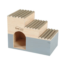 Zolux Home Color Casetta in Legno Tetto a Scala Grigia Large per Piccoli Roditori