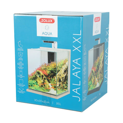 Zolux Jalaya XXL Acquario in Vetro con Supporto Illuminazione Filtro 31,5 L