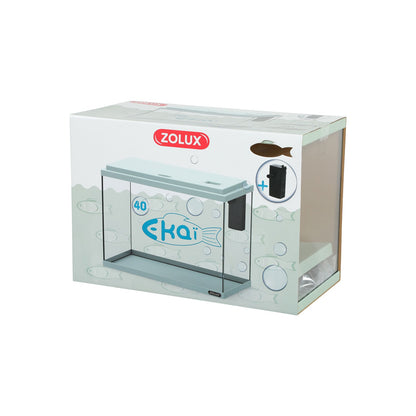 Zolux Ekai 40 Acquario in Vetro completo di Filtro 24 L - Vari Colori