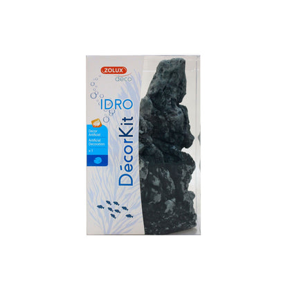 Zolux DecorKit Idro Black Stone Decorativo in resina per Acquari