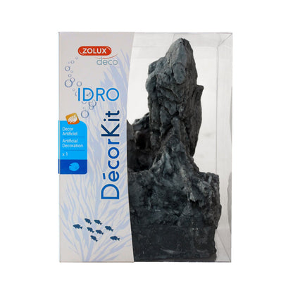 Zolux DecorKit Idro Black Stone Decorativo in resina per Acquari