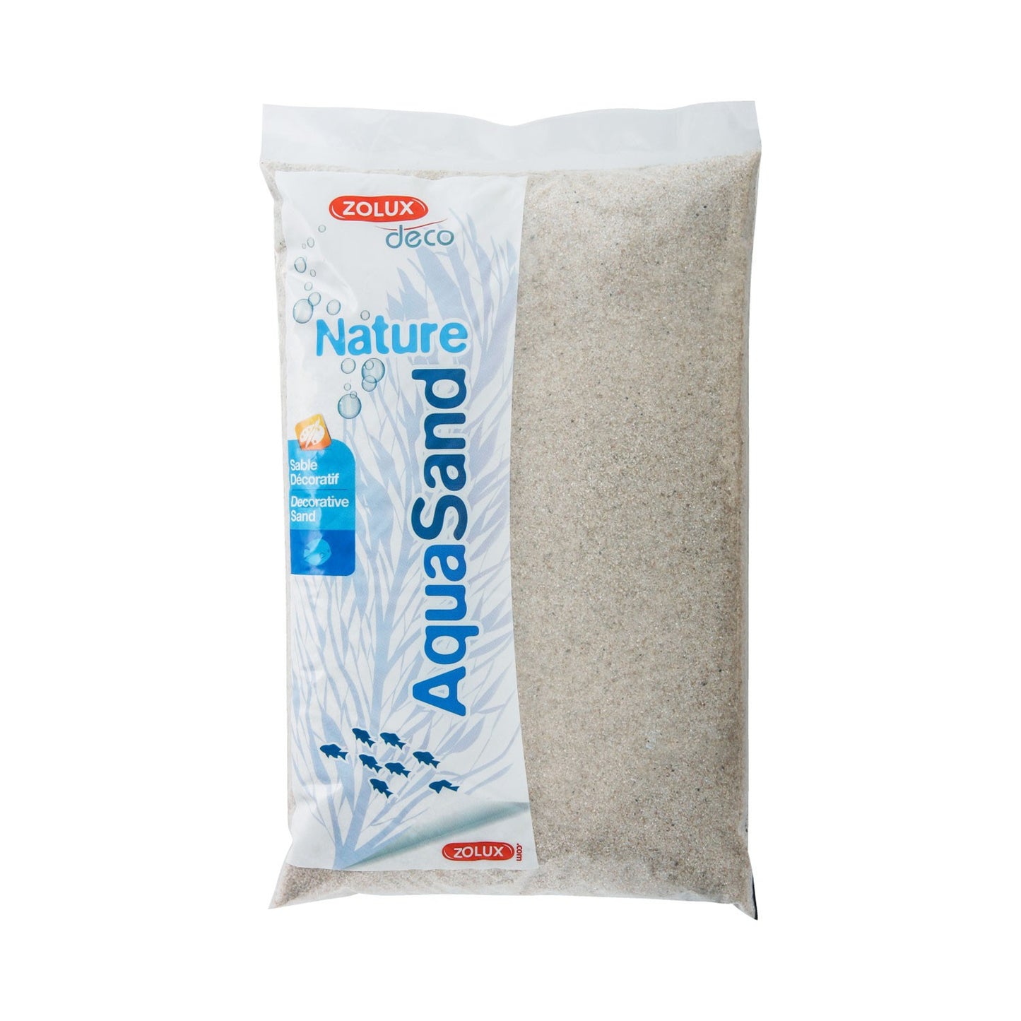 Zolux AquaSand Nature Sabbia Ghiaia Quarzo Fine per Acquari 5 kg