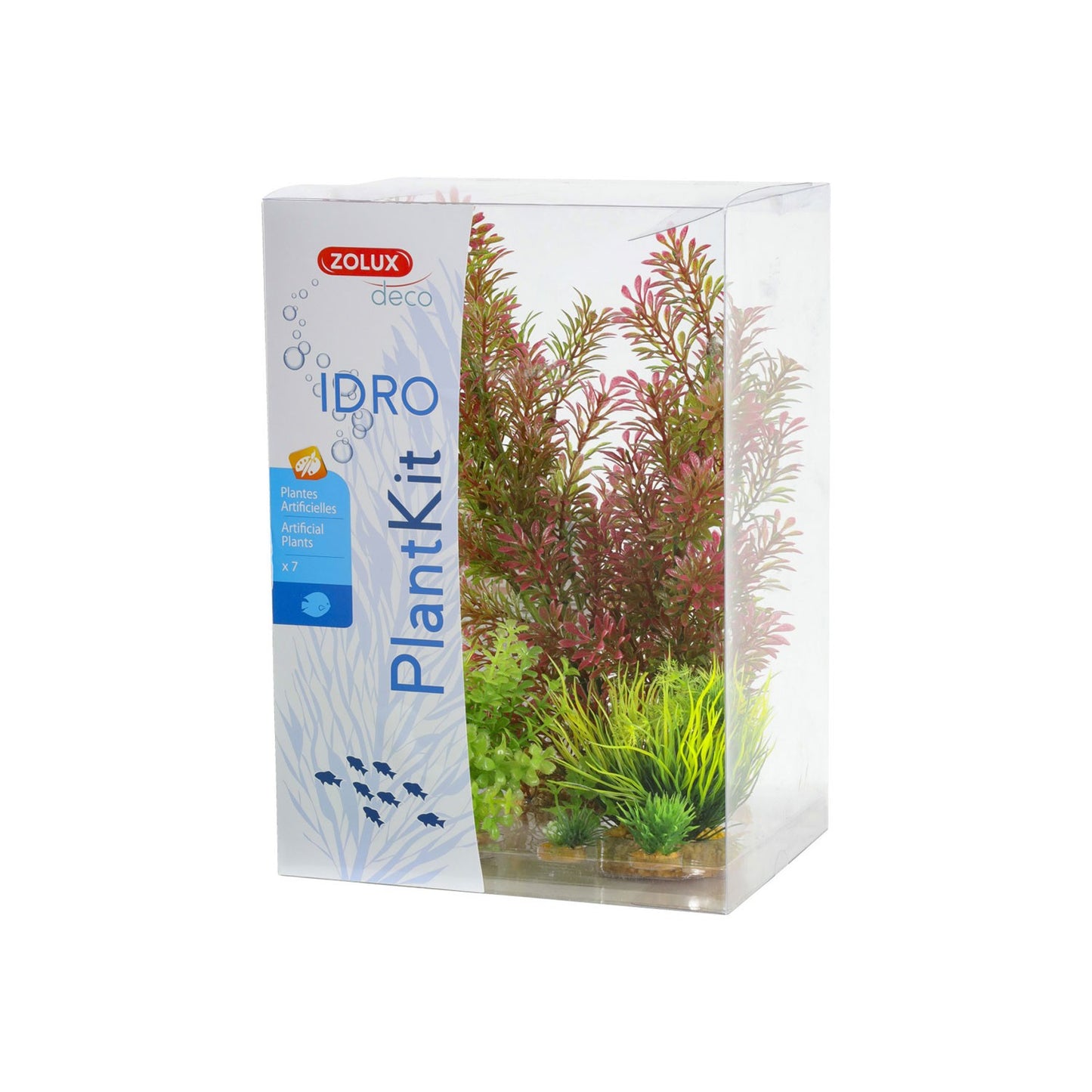 Zolux PlantKit Idro Modello 1 Set 7 pz Piante Artificiali Decorative per Acquari