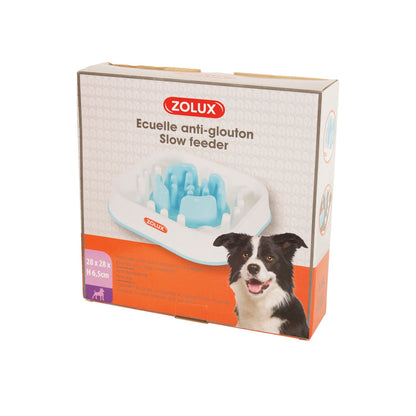 Zolux Ciotola Quadrata Anti-Ingozzamento Cibo per Cani