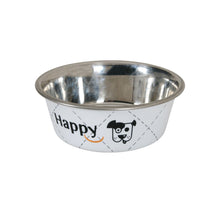 Zolux Ciotola Happy Bianca in Acciaio Inox Cibo Acqua per Cani
