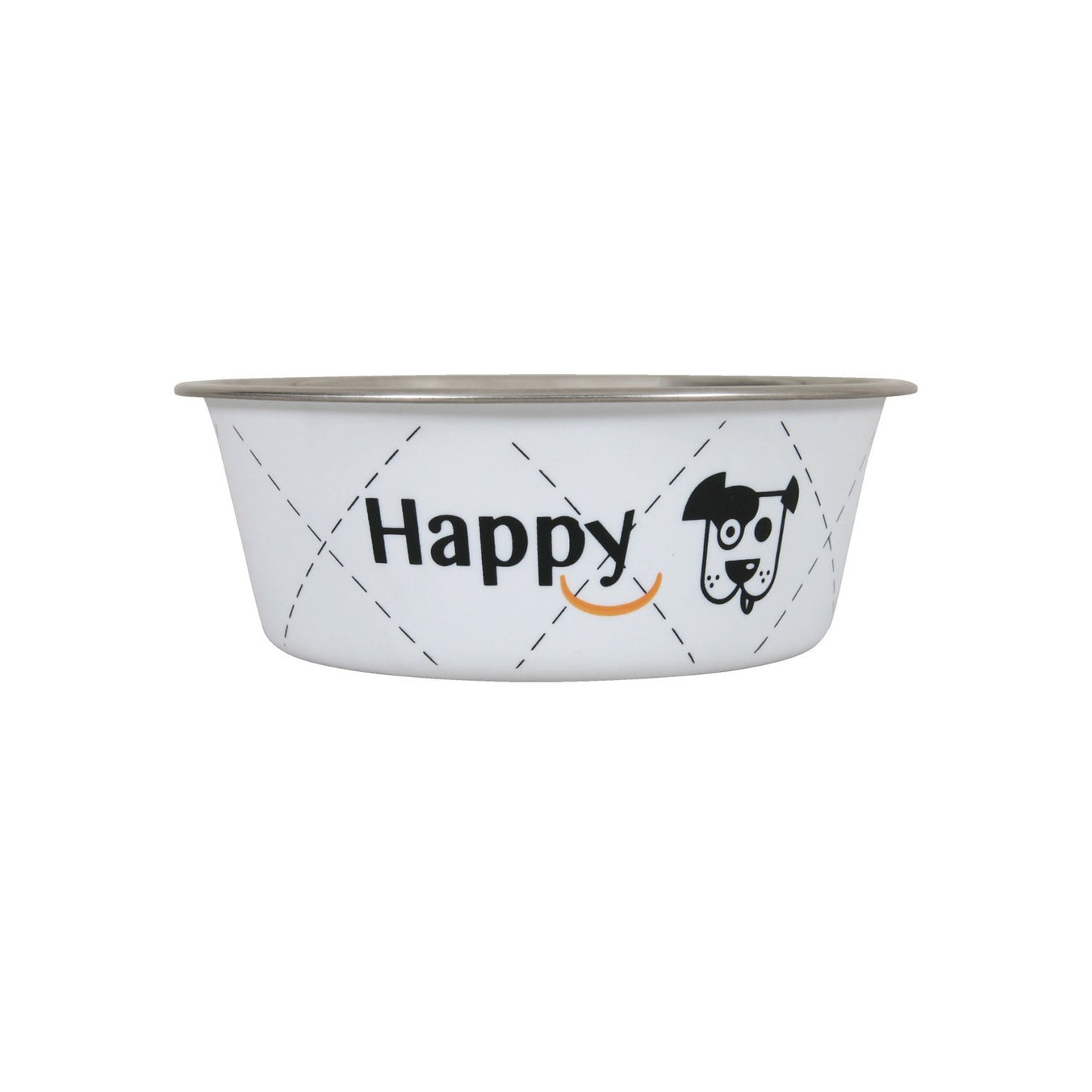 Zolux Ciotola Happy Bianca in Acciaio Inox Cibo Acqua per Cani
