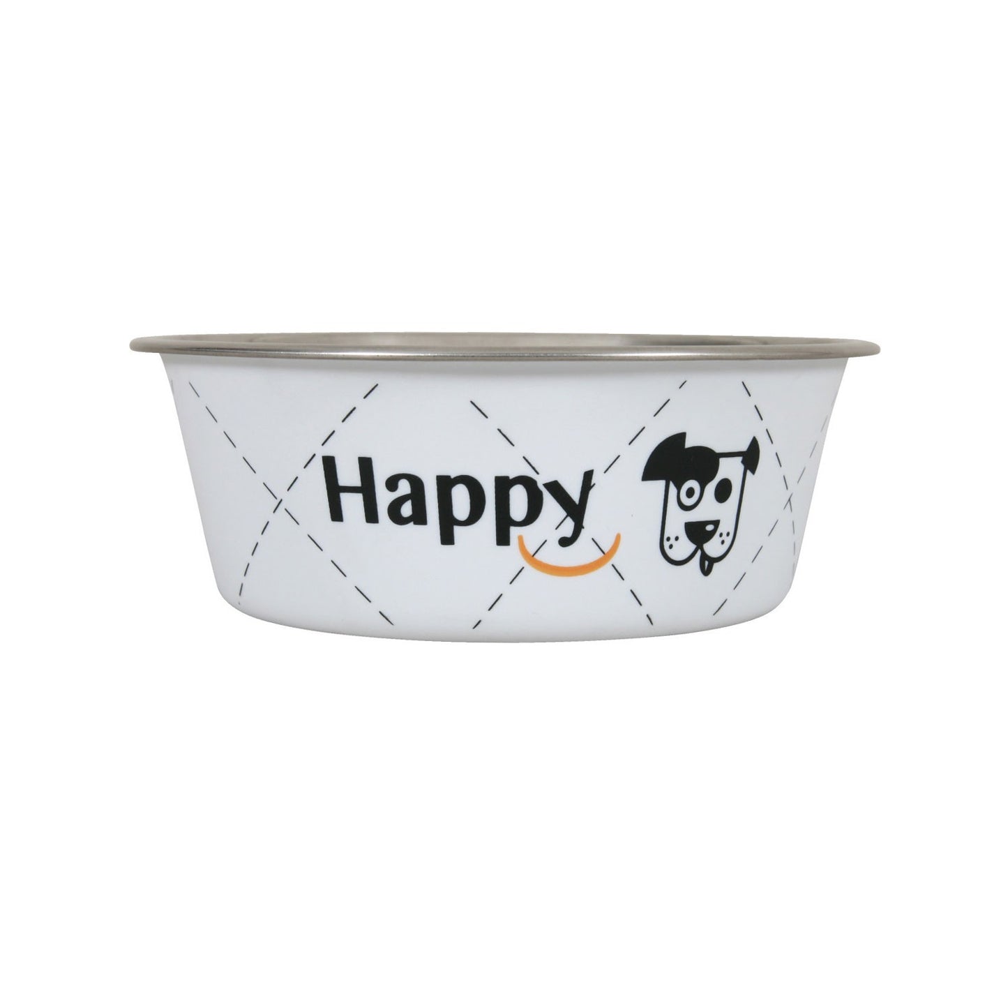 Zolux Ciotola Happy Bianca in Acciaio Inox Cibo Acqua per Cani