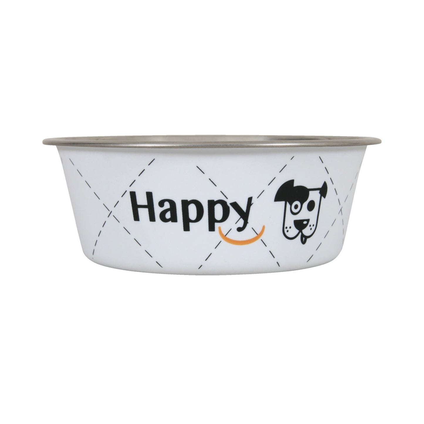 Zolux Ciotola Happy Bianca in Acciaio Inox Cibo Acqua per Cani