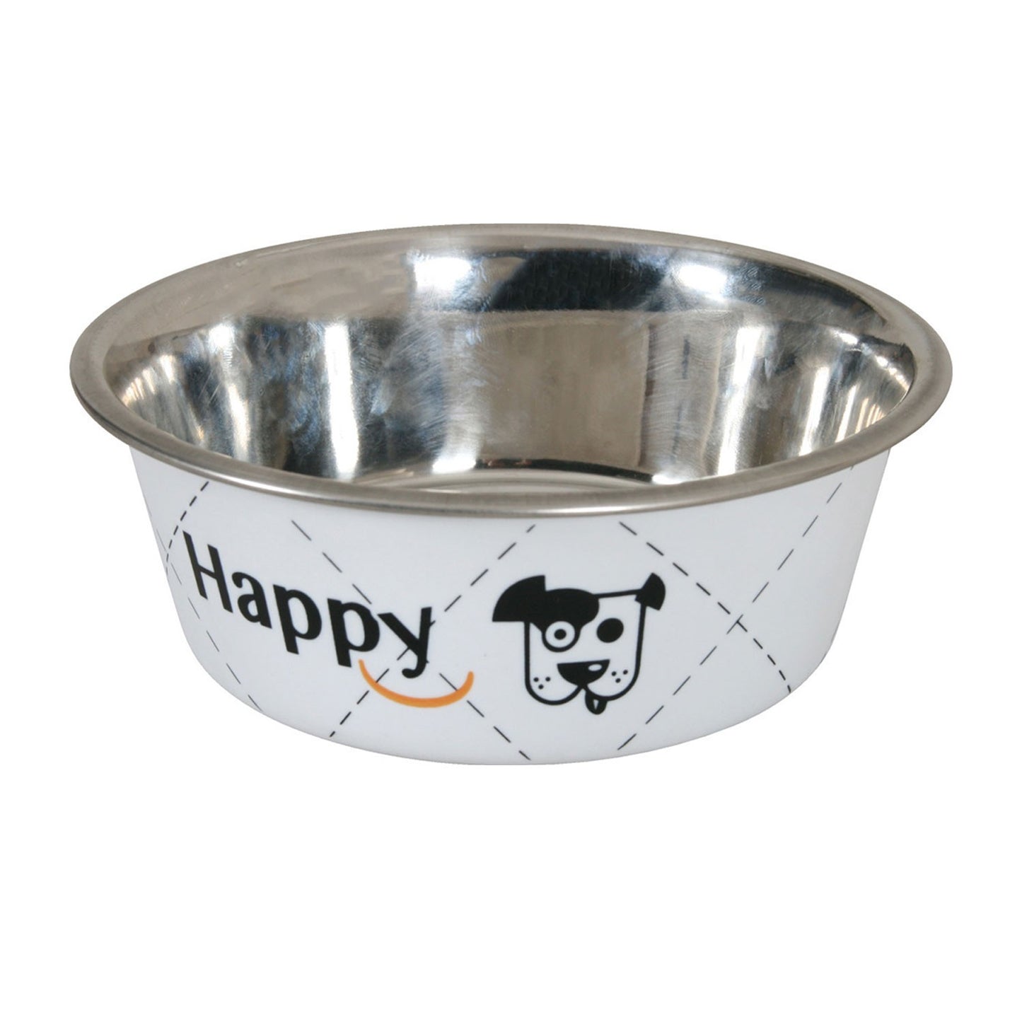 Zolux Ciotola Happy Bianca in Acciaio Inox Cibo Acqua per Cani