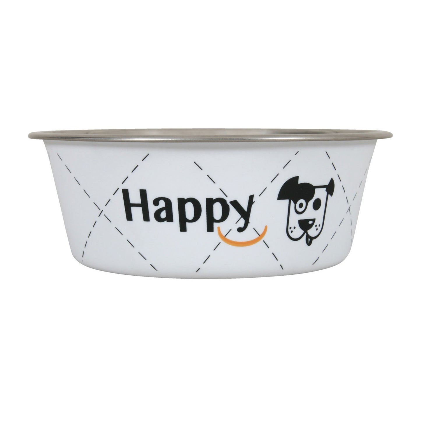 Zolux Ciotola Happy Bianca in Acciaio Inox Cibo Acqua per Cani