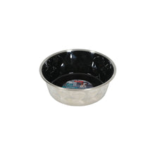 Zolux Ciotola Diamond Nera in Acciaio Inox Antiscivolo Cibo Acqua per Cani