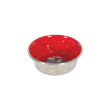 Zolux Ciotola Diamond Rossa in Acciaio Inox Antiscivolo Cibo Acqua per Cani