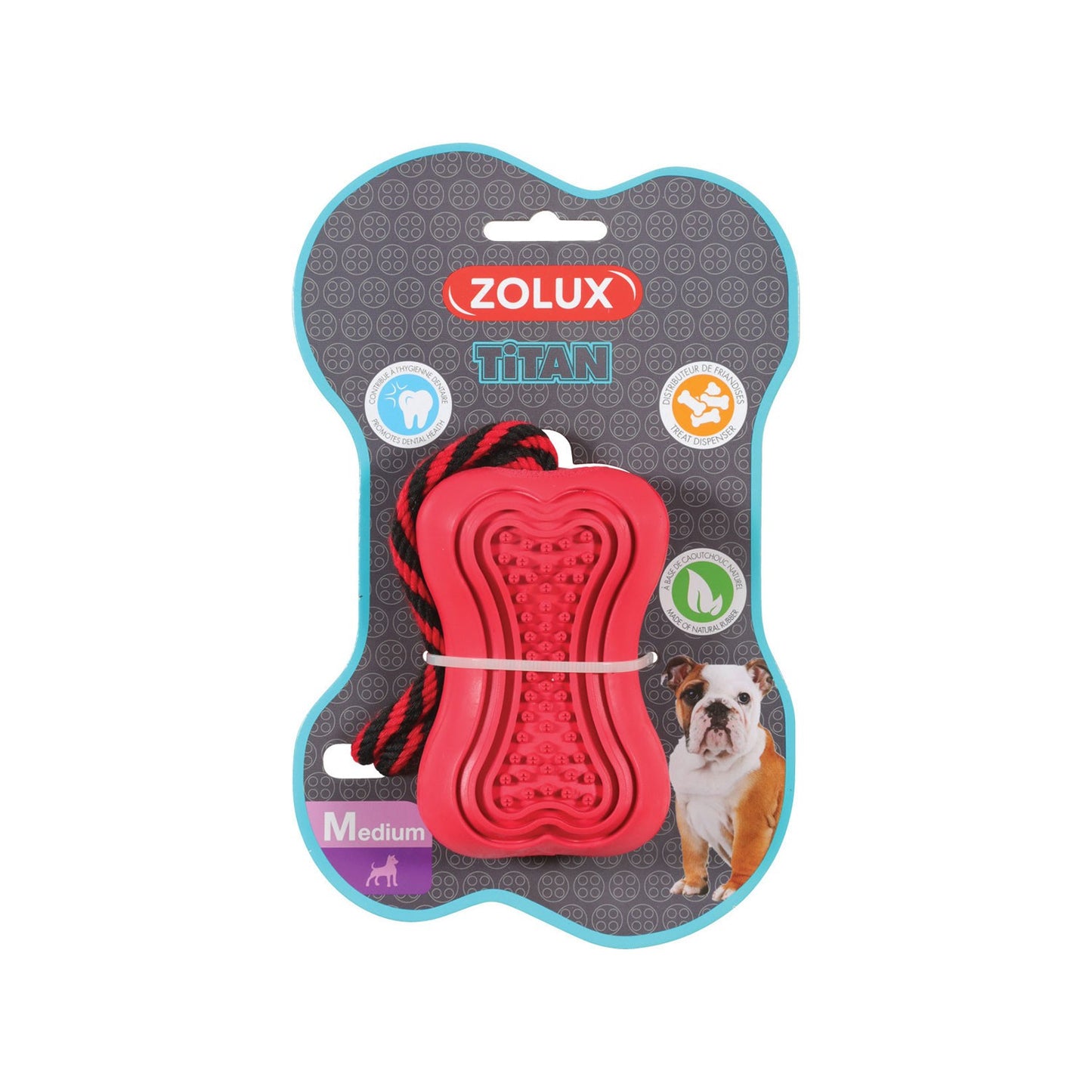 Zolux Titan Gioco Per Cani In Caucci? Con Corda Rosso