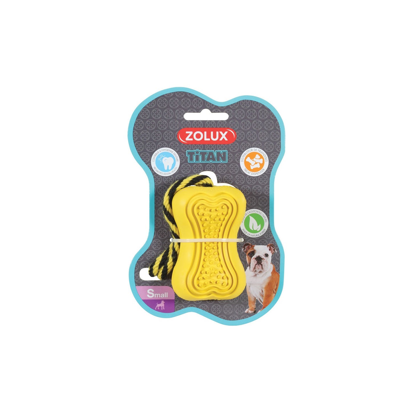 Zolux Titan Gioco Per Cani In Caucci? Con Corda Giallo